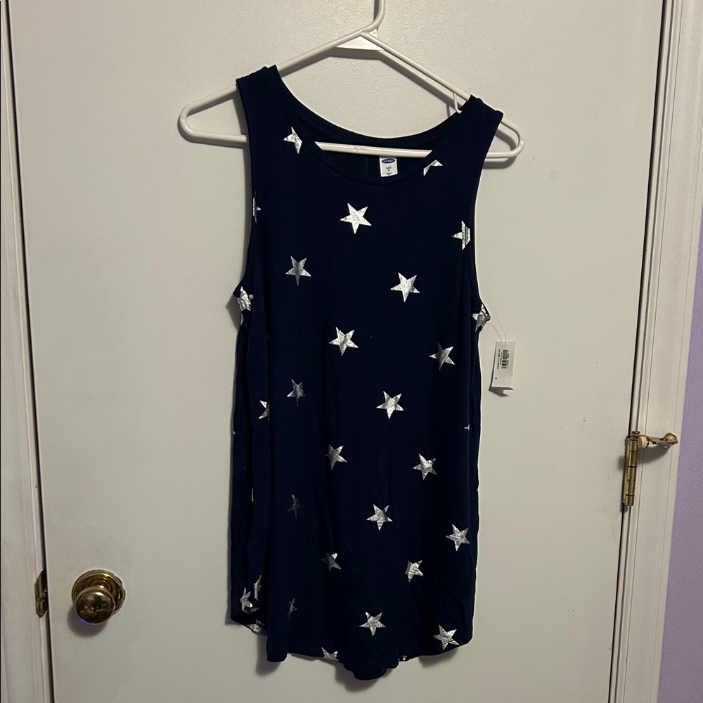 Old Navy Women's Navy Star Tank Top size small